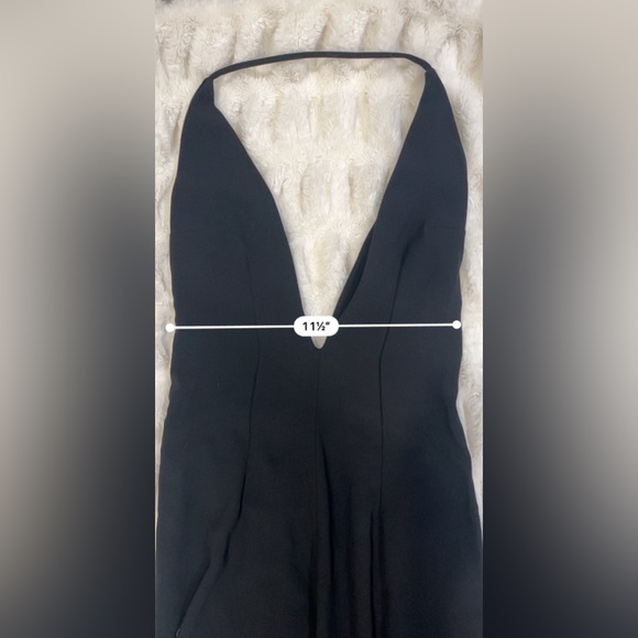 Solace London Rossi Halter Plunge V-Neck Wide Leg Jumpsuit Black Size 2-4? - Picture 12 of 15